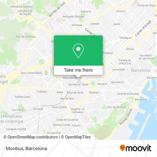 mapa Monbus