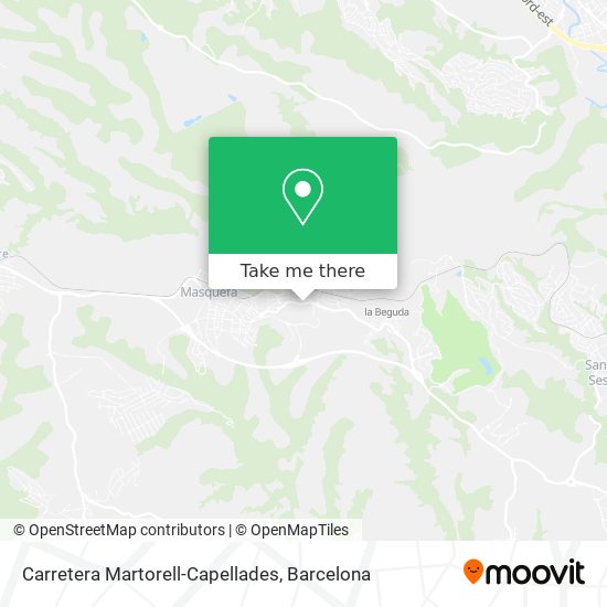 Carretera Martorell-Capellades map