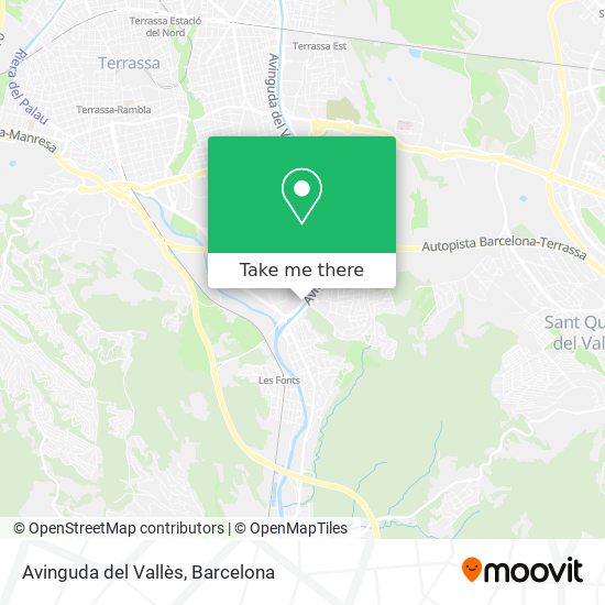 mapa Avinguda del Vallès