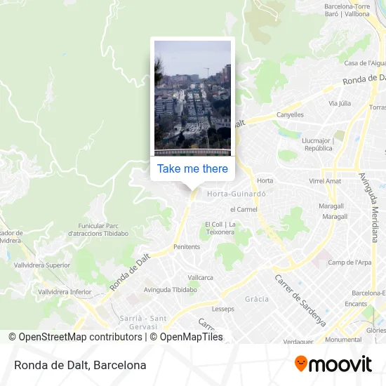 Ronda de Dalt map