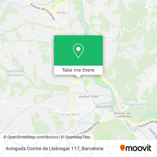 Avinguda Comte de Llobregat 117 map