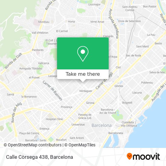 Calle Còrsega 438 map