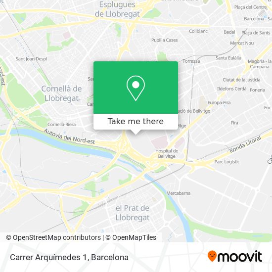 Carrer Arquímedes 1 map