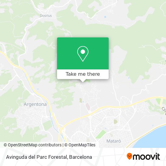 mapa Avinguda del Parc Forestal