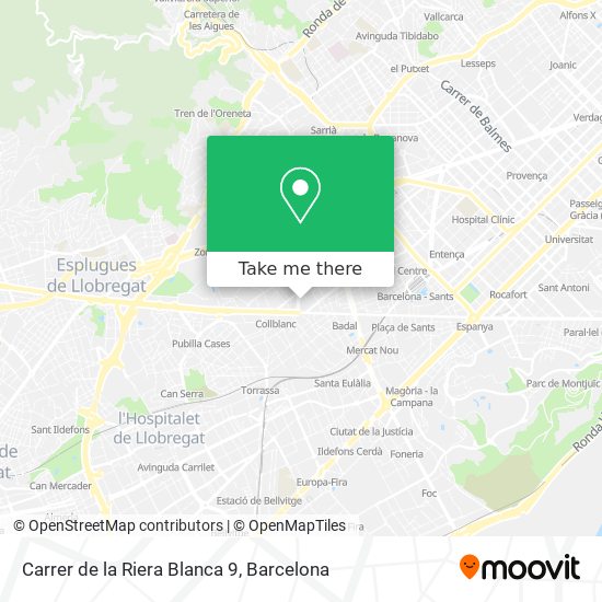Carrer de la Riera Blanca 9 map