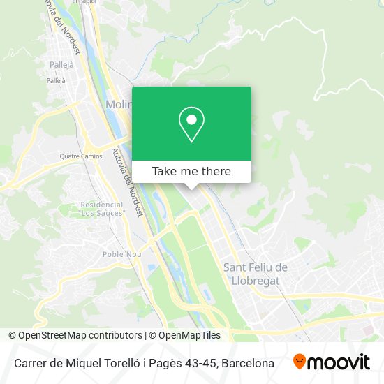 mapa Carrer de Miquel Torelló i Pagès 43-45