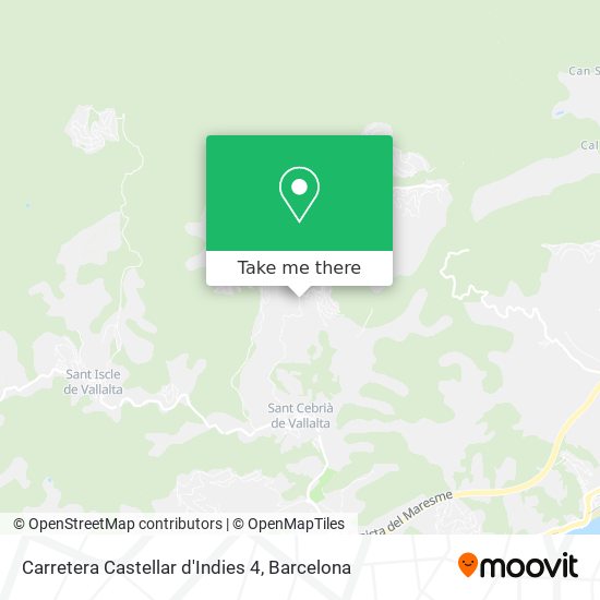 Carretera Castellar d'Indies 4 map