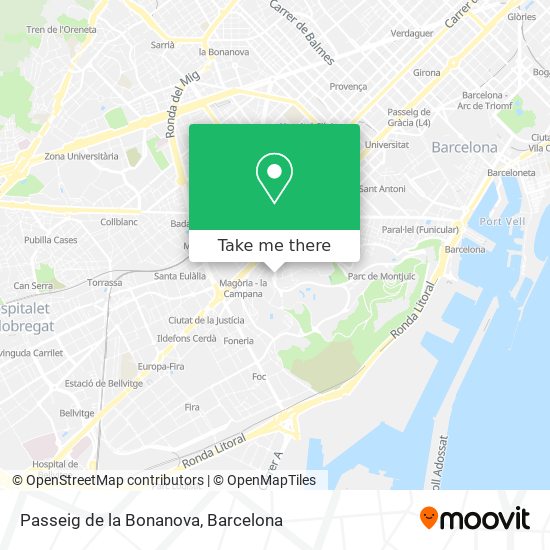 Passeig de la Bonanova map