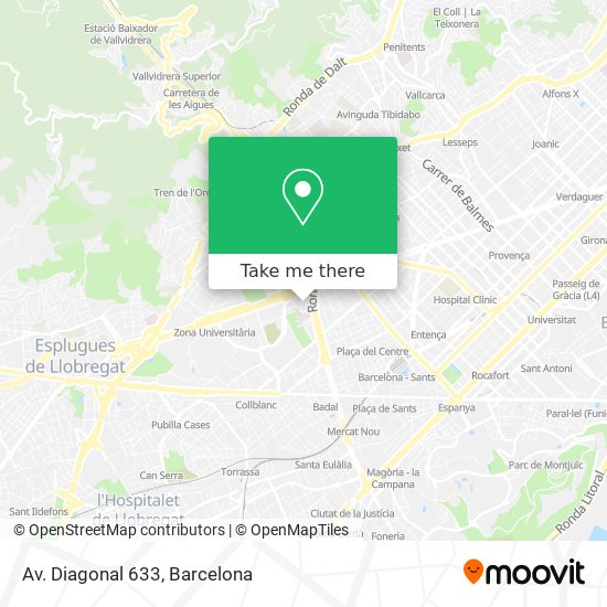 Av. Diagonal 633 map