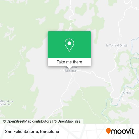 San Felíu Saserra map