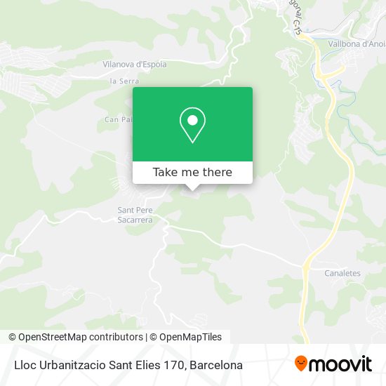 Lloc Urbanitzacio Sant Elies 170 map