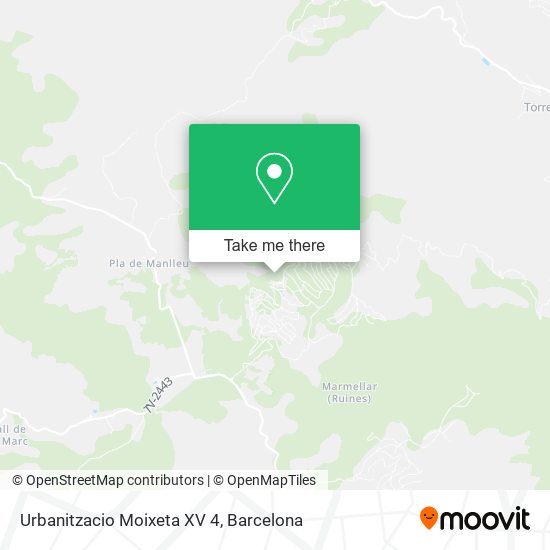 Urbanitzacio Moixeta XV 4 map