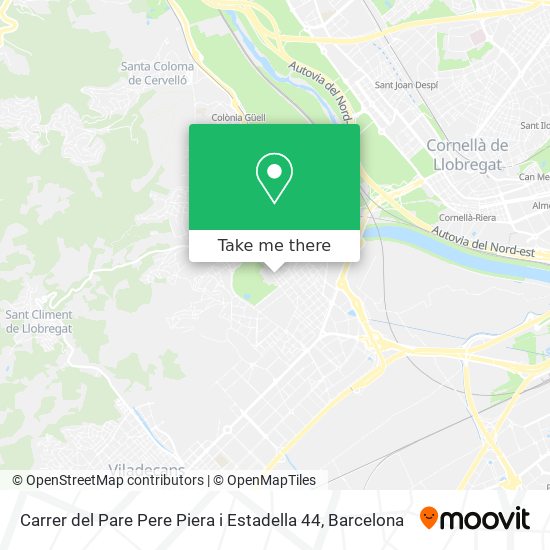 Carrer del Pare Pere Piera i Estadella 44 map