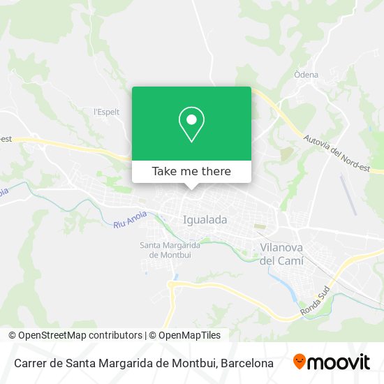 Carrer de Santa Margarida de Montbui map