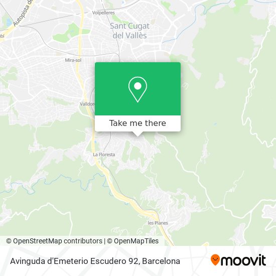 Avinguda d'Emeterio Escudero 92 map