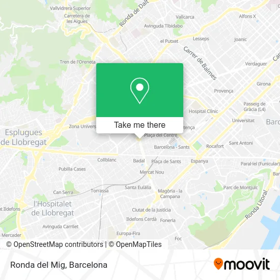 Ronda del Mig map