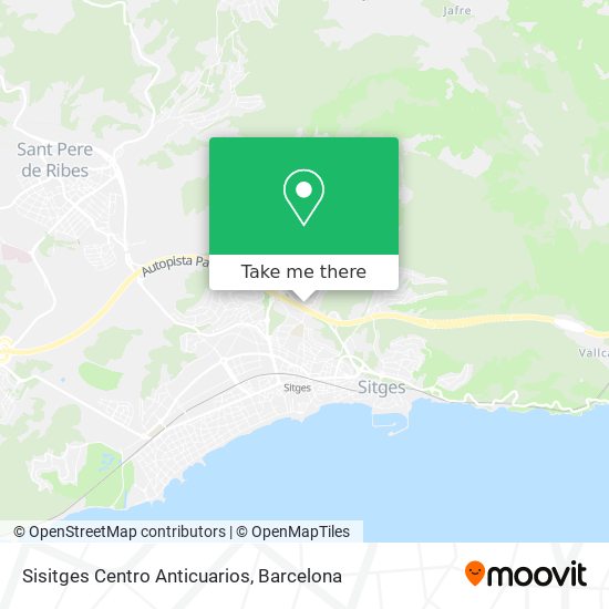 Sisitges Centro Anticuarios map