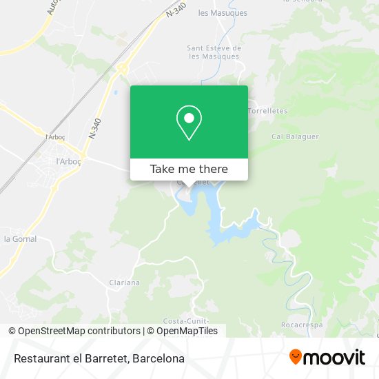 Restaurant el Barretet map