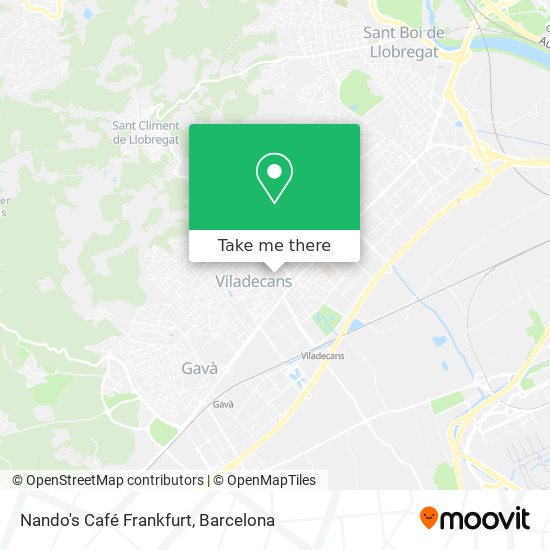 Nando's Café Frankfurt map