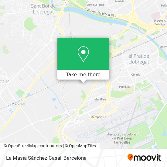 La Masia Sánchez-Casal map