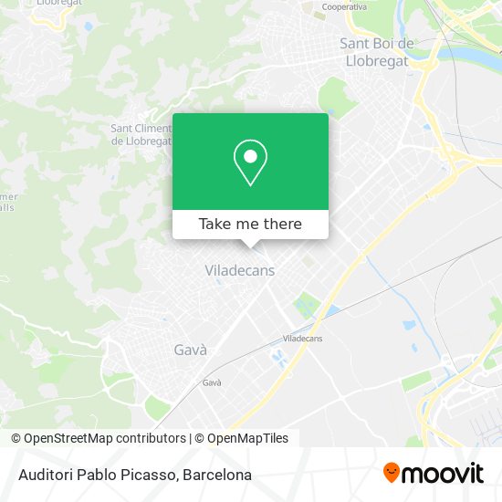 Auditori Pablo Picasso map