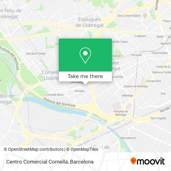 Centro Comercial Cornellá map