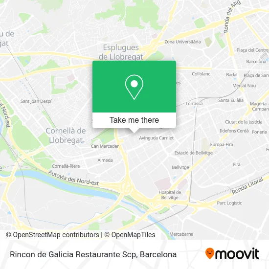 Rincon de Galicia Restaurante Scp map