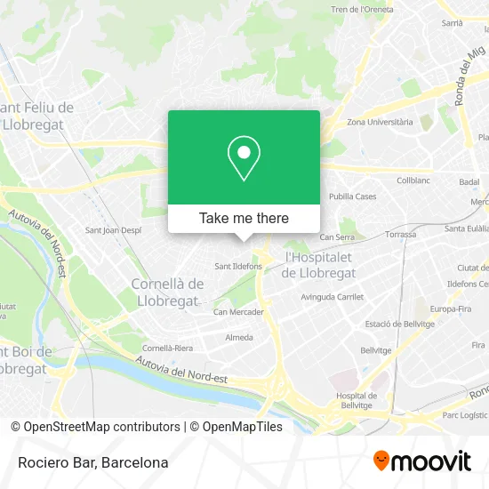 Rociero Bar map
