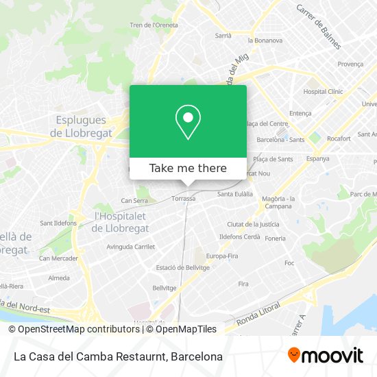 La Casa del Camba Restaurnt map