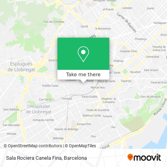Sala Rociera Canela Fina map