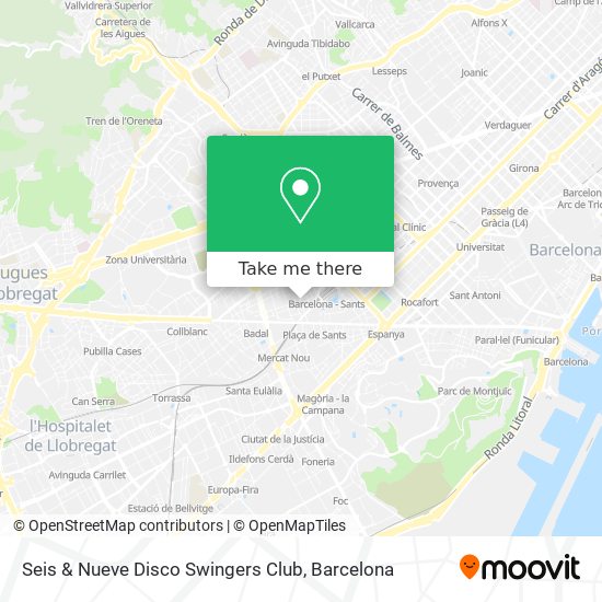 Seis & Nueve Disco Swingers Club map