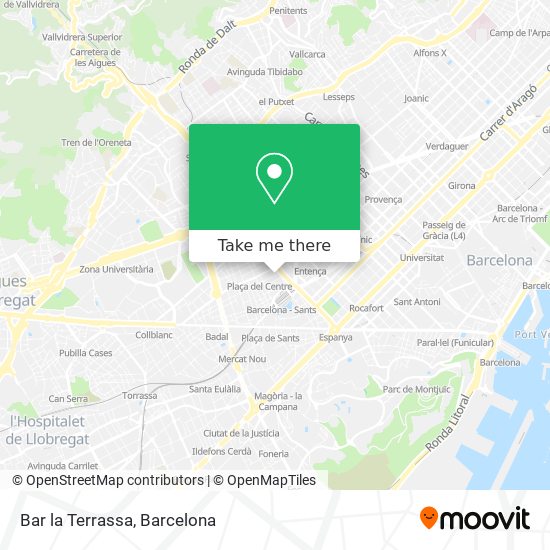 mapa Bar la Terrassa