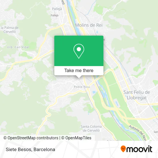 Siete Besos map