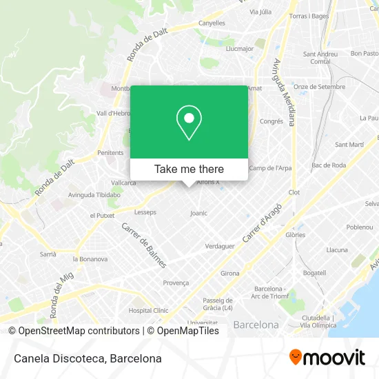 Canela Discoteca map