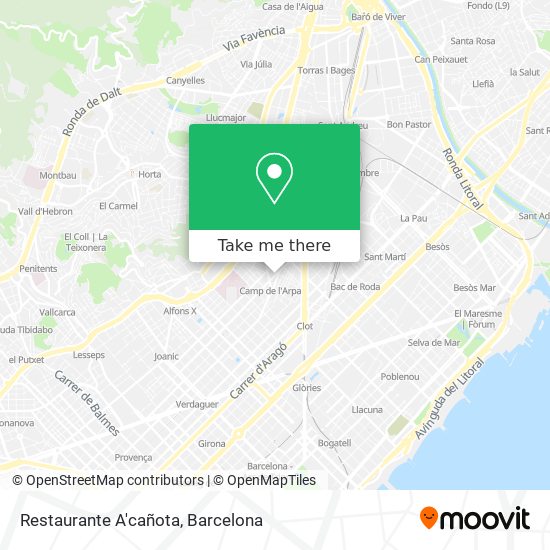 Restaurante A'cañota map