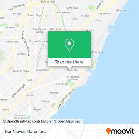 Bar Nieves map