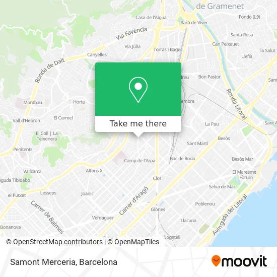 Samont Merceria map