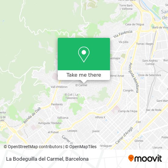 mapa La Bodeguilla del Carmel