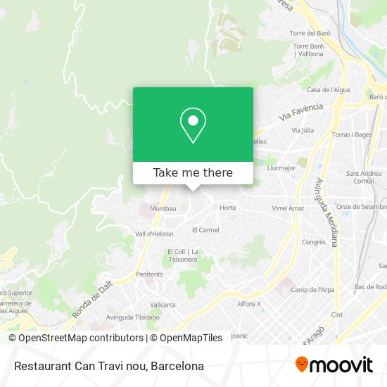 Restaurant Can Travi nou map