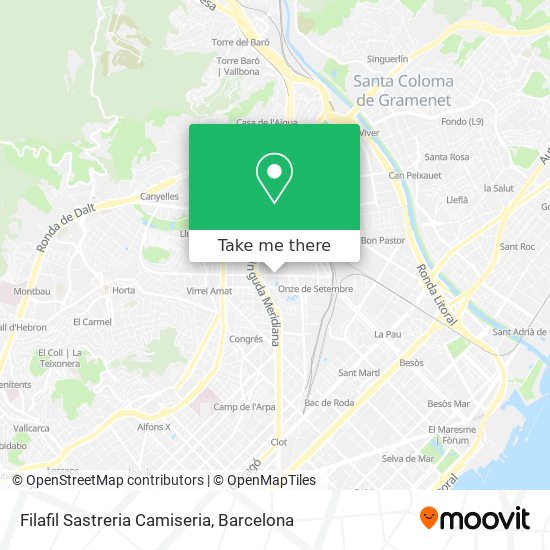 Filafil Sastreria Camiseria map