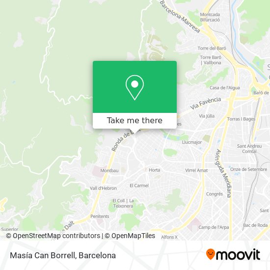 Masía Can Borrell map