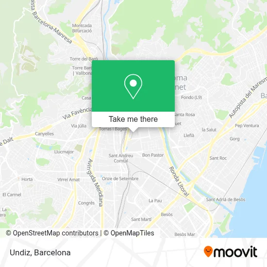 Undiz map