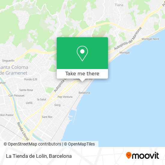 mapa La Tienda de Lolín