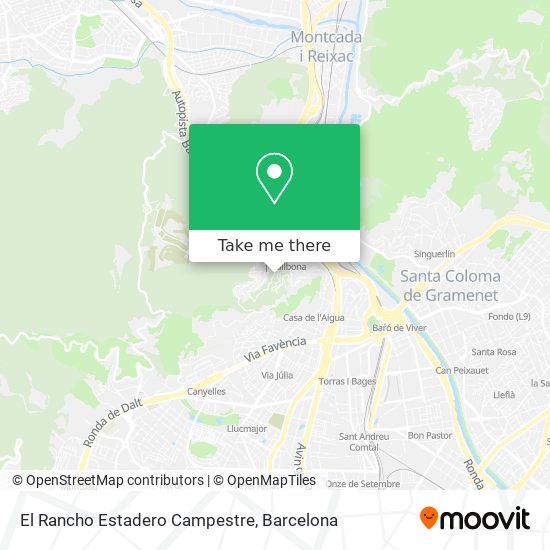 El Rancho Estadero Campestre map