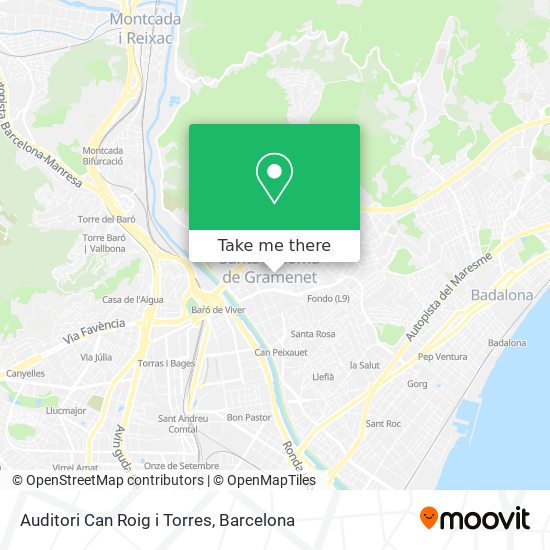 Auditori Can Roig i Torres map