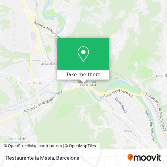 Restaurante la Masía map