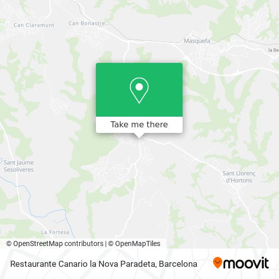 Restaurante Canario la Nova Paradeta map