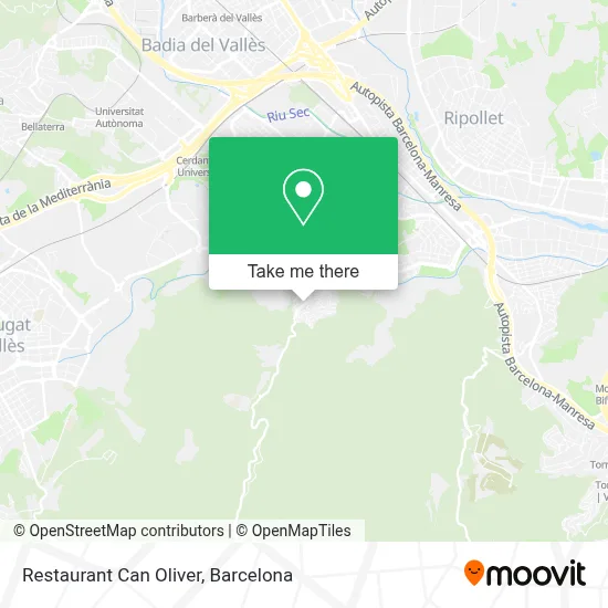 Restaurant Can Oliver map
