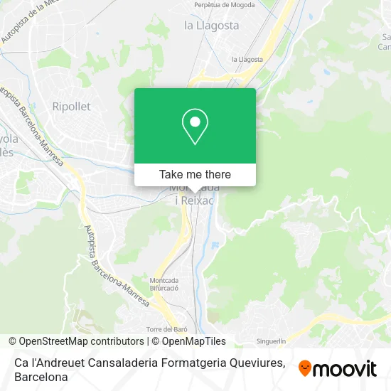 mapa Ca l'Andreuet Cansaladeria Formatgeria Queviures