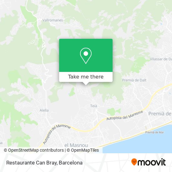 Restaurante Can Bray map